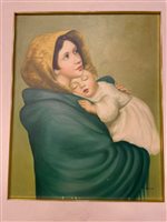 Quadro Floriddia Gioielli in Tessuto CAPEZZALE MADONNA CON IL BAMBINO - CAPEZZALE MADONNA CON IL BAMBINO
